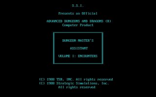 Pantallazo de Advanced Dungeons & Dragons: Dungeon Masters Assistant, Volume I: Encounters para PC