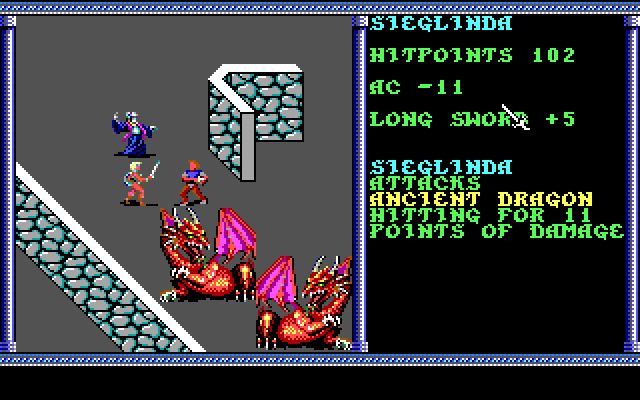 Pantallazo de Advanced Dungeons & Dragons: Secret of the Silver Blades para PC