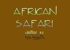Pantallazo de African Safari para Commodore 64