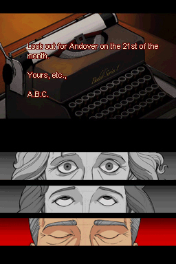 Pantallazo de Agatha Christie: The ABC Murders para Nintendo DS