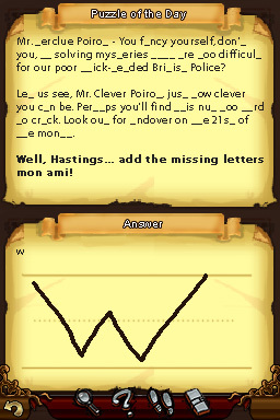 Pantallazo de Agatha Christie: The ABC Murders para Nintendo DS