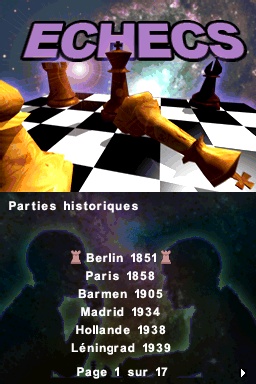 Pantallazo de Ajedrez: Sigue entrenando tu cerebro para Nintendo DS