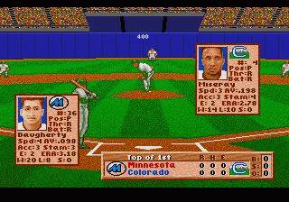 Pantallazo de Al Michaels Announces HardBall III para Sega Megadrive