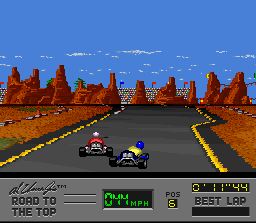 Pantallazo de Al Unser Jr.'s Road to the Top (Europa) para Super Nintendo