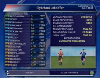 Pantallazo de Alex Ferguson's Player Manager 2001 para PlayStation