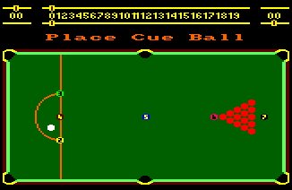 Pantallazo de Alex Higgins World Snooker para Amstrad CPC
