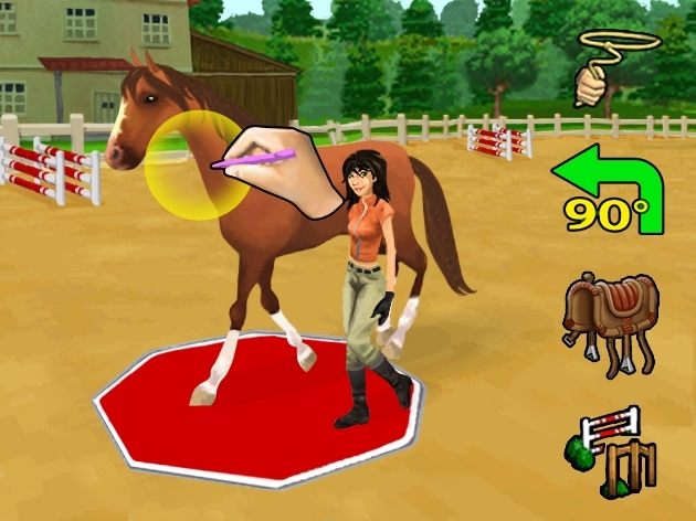 Pantallazo de Alexandra Ledermann: Le Mystere des Chevaux Sauvages para Nintendo DS