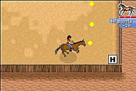 Pantallazo de Alexandra Ledermann : Aventures Au Galop para Game Boy Advance