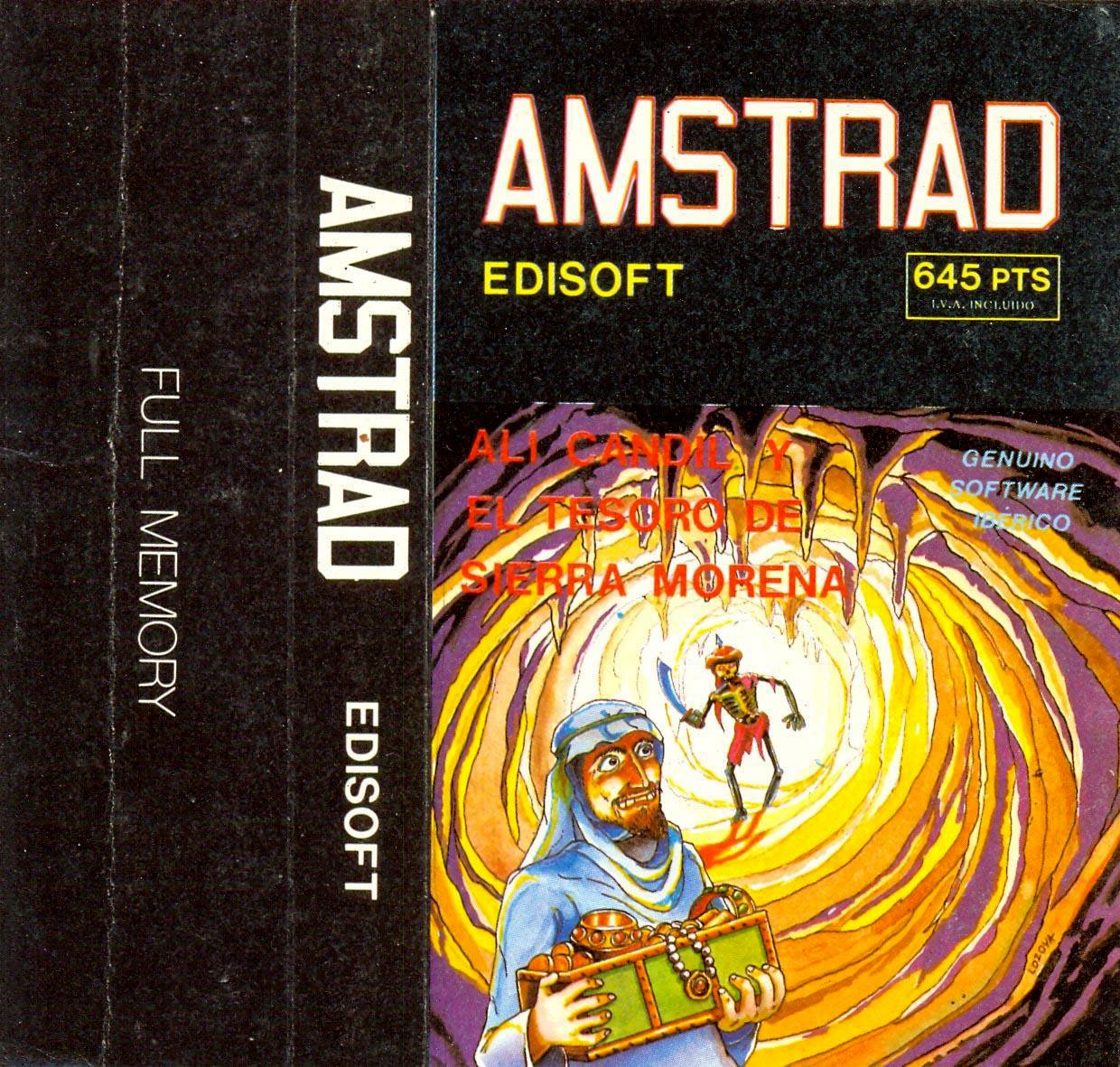 Caratula de Ali Candil: El Tesoro De Sierra Morena para Amstrad CPC