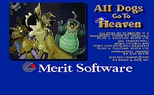 Pantallazo de All Dogs Go To Heaven - Electric Crayon Deluxe para Amiga