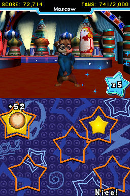 Pantallazo de Alvin and The Chipmunks: The Squeakquel para Nintendo DS