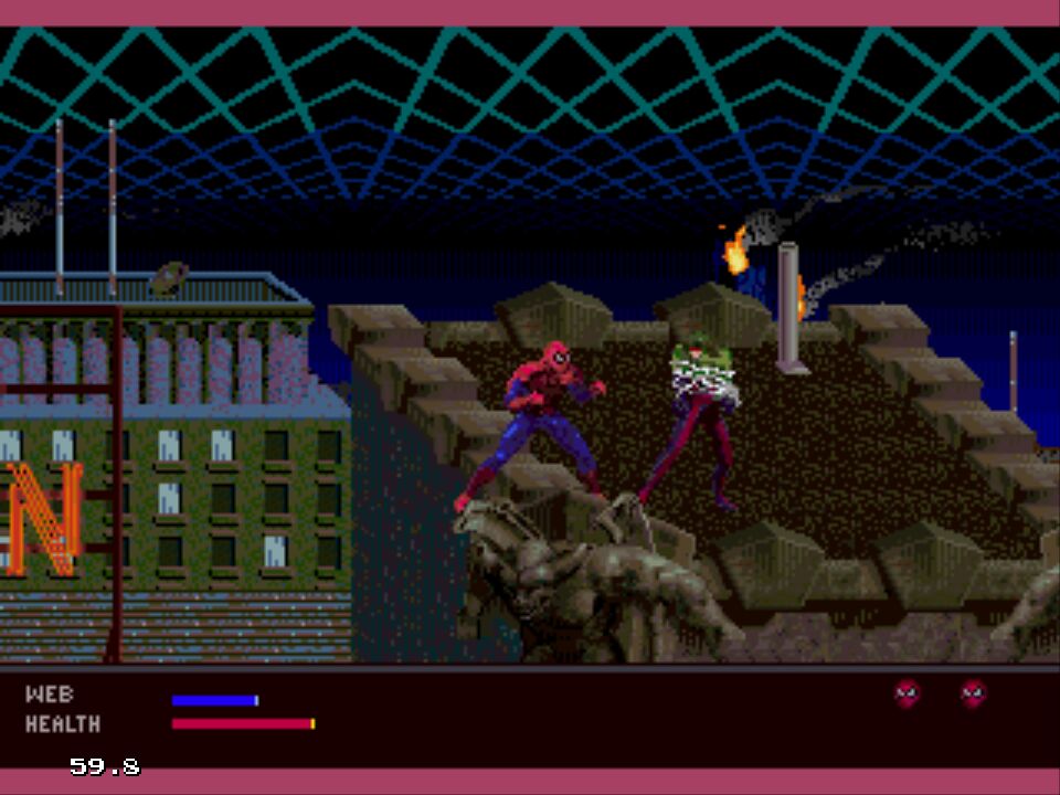 Pantallazo de Amazing Spider-Man, The: Web of Fire para Sega 32x