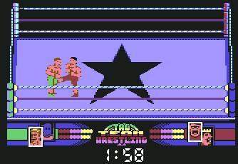 Pantallazo de American Tag-Team Wrestling para Commodore 64