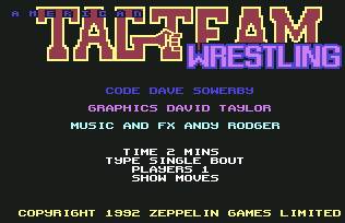 Pantallazo de American Tag-Team Wrestling para Commodore 64