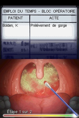 Pantallazo de Anatomia de Grey El Videojuego para Nintendo DS