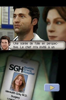 Pantallazo de Anatomia de Grey El Videojuego para Nintendo DS