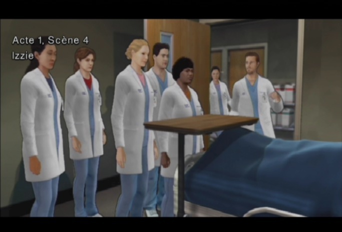 Pantallazo de Anatomia de Grey El Videojuego para Wii