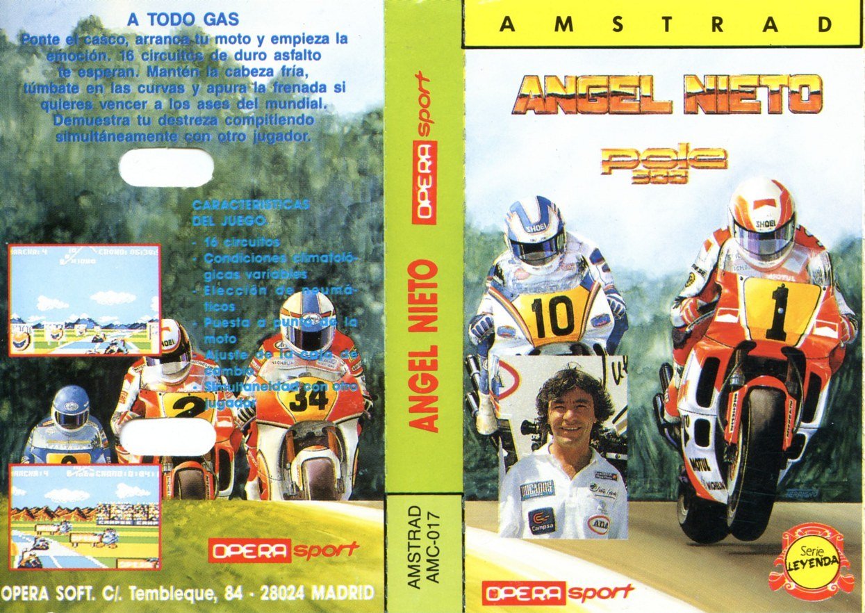 Caratula de Angel Nieto Pole 500 para Amstrad CPC