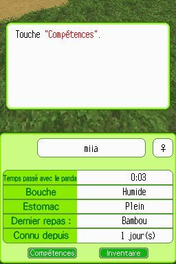 Pantallazo de Animalz: Mis Amigos los Pandaz para Nintendo DS