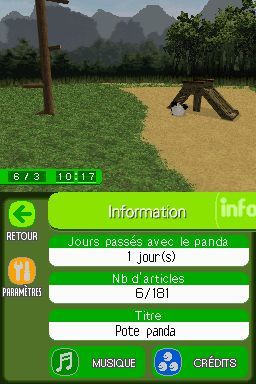 Pantallazo de Animalz: Mis Amigos los Pandaz para Nintendo DS