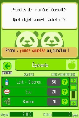 Pantallazo de Animalz: Mis Amigos los Pandaz para Nintendo DS