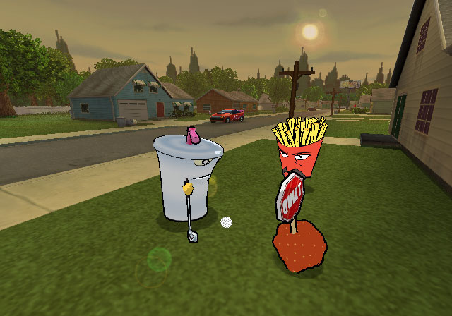 Pantallazo de Aqua Teen Hunger Force Zombie Ninja Pro-Am para PlayStation 2