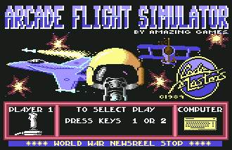 Pantallazo de Arcade Flight Simulator para Commodore 64