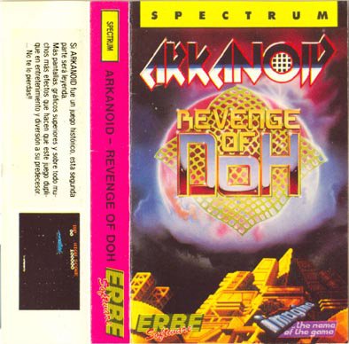 Caratula de Arkanoid 2: Revenge of Doh para Spectrum
