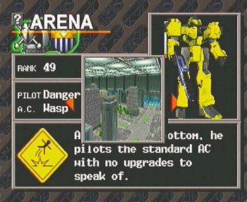 Pantallazo de Armored Core: Project Phantasma para PlayStation