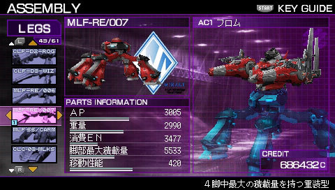 Pantallazo de Armored Core 3: Silent Line Portable para PSP