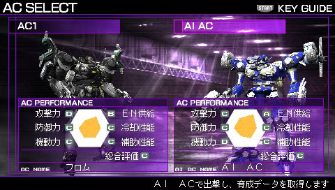 Pantallazo de Armored Core 3: Silent Line Portable para PSP