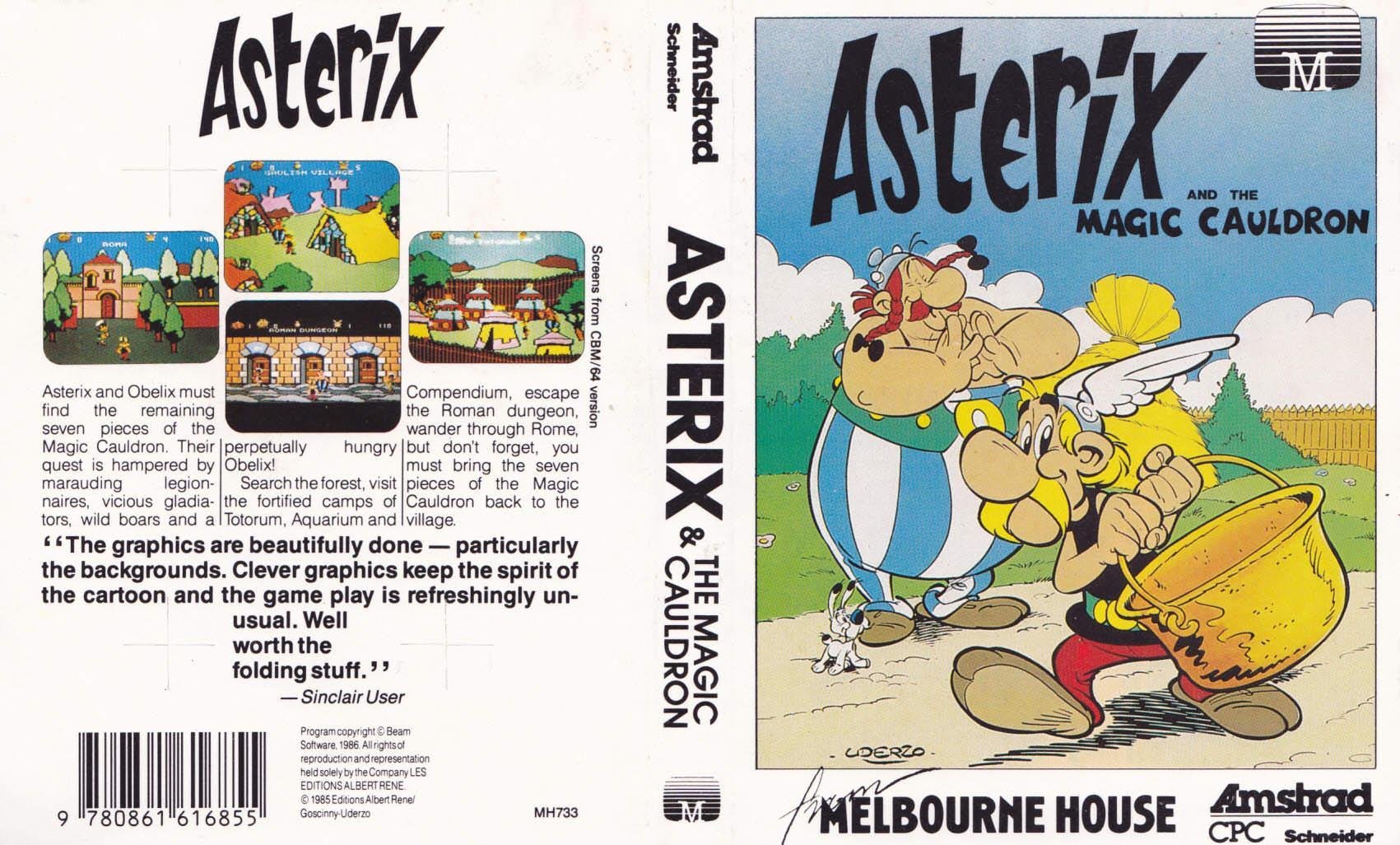 Caratula de Astérix y el Caldero Mágico para Amstrad CPC