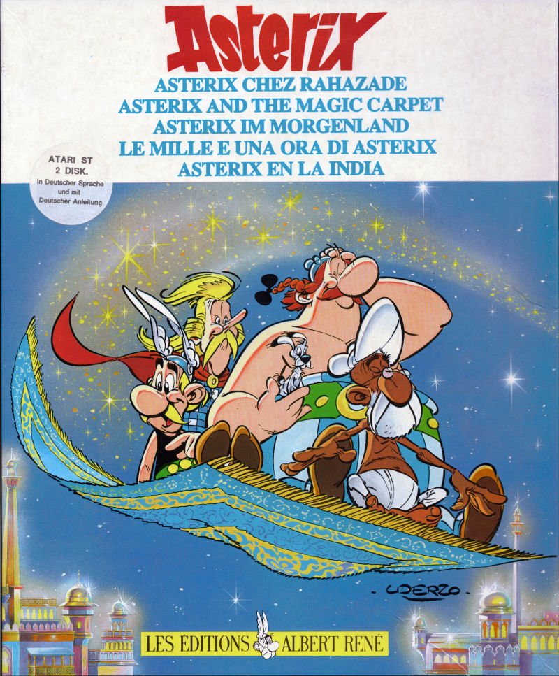 Caratula de Asterix en la India para Atari ST