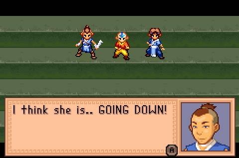 Pantallazo de Avatar: The Last Airbender -- The Burning Earth para Game Boy Advance