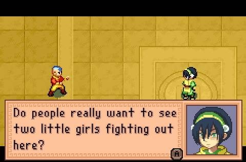 Pantallazo de Avatar: The Last Airbender -- The Burning Earth para Game Boy Advance