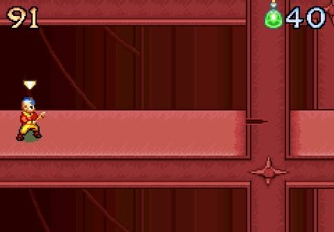 Pantallazo de Avatar: The Last Airbender -- The Burning Earth para Game Boy Advance