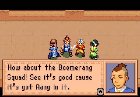 Pantallazo de Avatar: The Last Airbender -- The Burning Earth para Game Boy Advance
