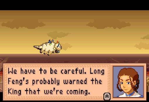 Pantallazo de Avatar: The Last Airbender -- The Burning Earth para Game Boy Advance