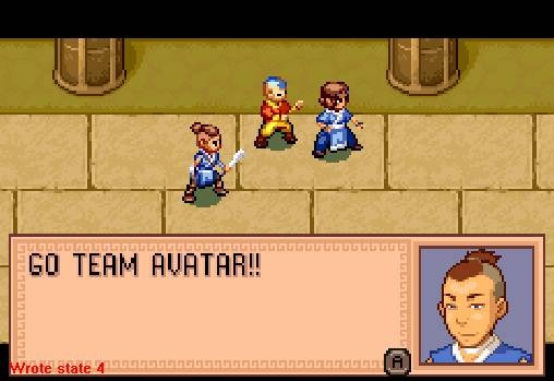 Pantallazo de Avatar: The Last Airbender -- The Burning Earth para Game Boy Advance