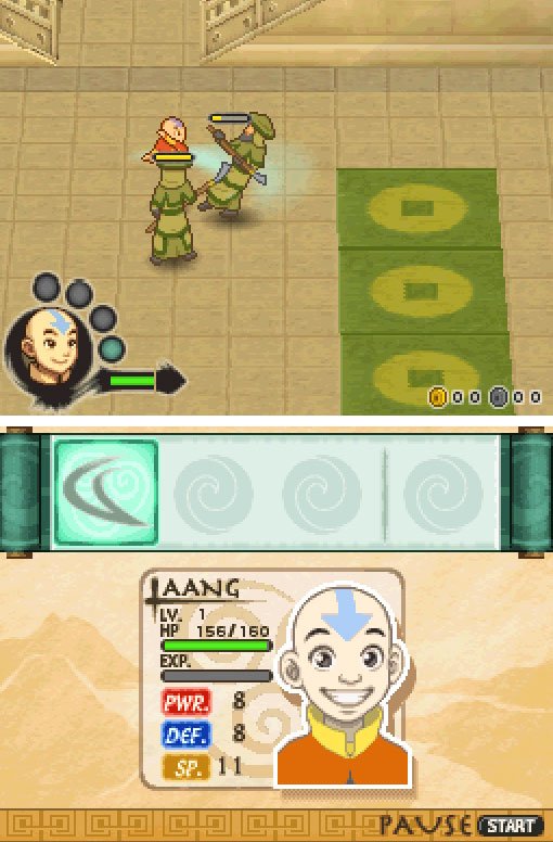 Pantallazo de Avatar : The Last Airbender - The Burning Earth para Nintendo DS