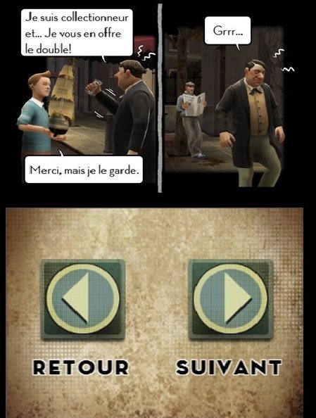 Pantallazo de Aventuras De Tintin, Las: El Secreto Del Unicornio para Nintendo 3DS