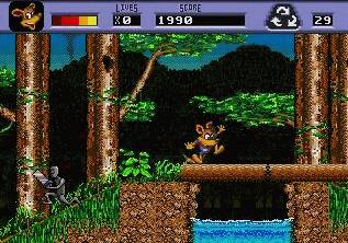 Pantallazo de Awesome Possum Kicks Dr. Machino's Butt! para Sega Megadrive
