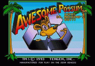 Pantallazo de Awesome Possum Kicks Dr. Machino's Butt! para Sega Megadrive