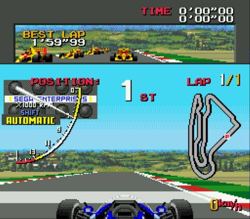 Pantallazo de Ayrton Sennas Super Monaco GP II para Sega Megadrive