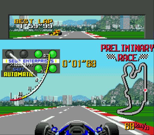 Pantallazo de Ayrton Sennas Super Monaco GP II para Sega Megadrive