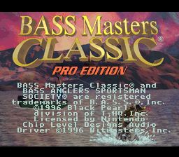 Pantallazo de BASS Masters Classic: Pro Edition (Europa) para Super Nintendo