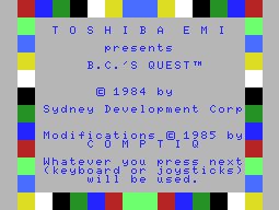 Pantallazo de BC's Quest for Tires para MSX