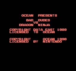 Pantallazo de Bad Dudes vs. Dragon Ninja para Nintendo (NES)