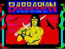 Pantallazo de Barbarian 1: The Ultimate Warrior para Spectrum