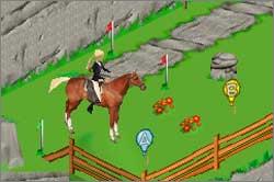 Pantallazo de Barbie Horse Adventures: Blue Ribbon Race para Game Boy Advance